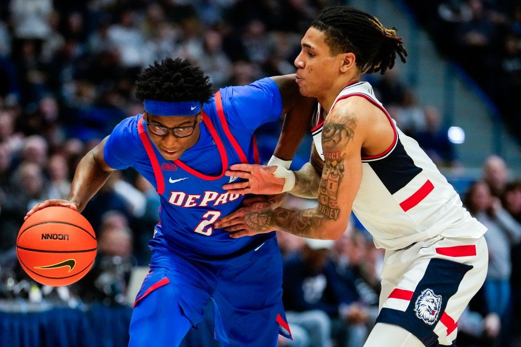 Depaul male number 25 Uconn fails to gain 14 points in loss of 72-61, while Loyola falls into overtime