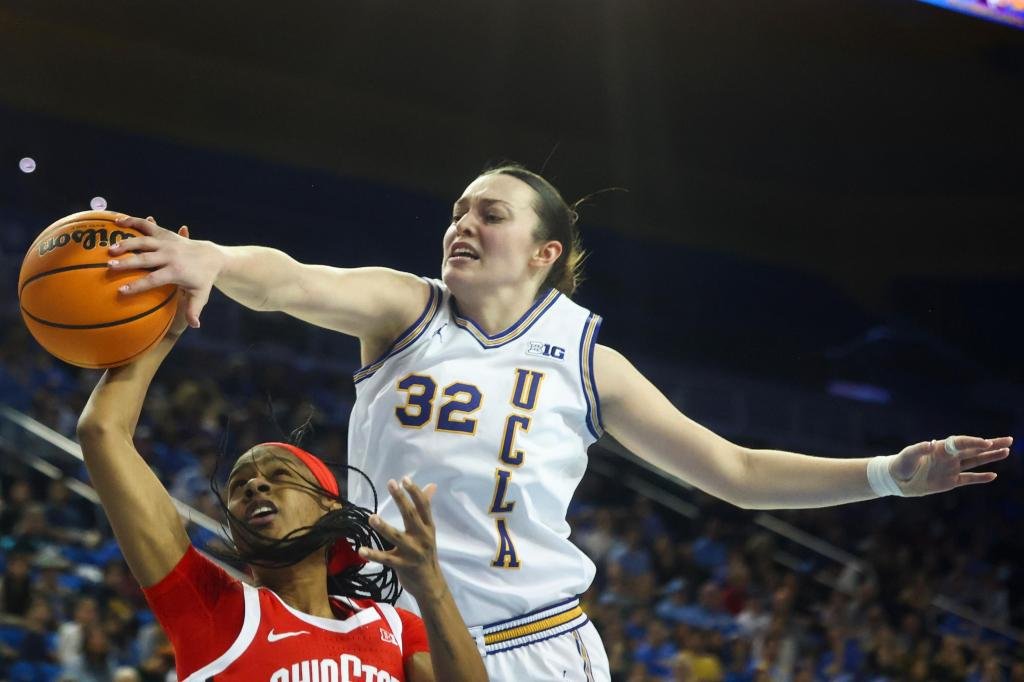 Top-order UCLA women set school records with 22nd wins in 65-52 win over number 8 Ohio state